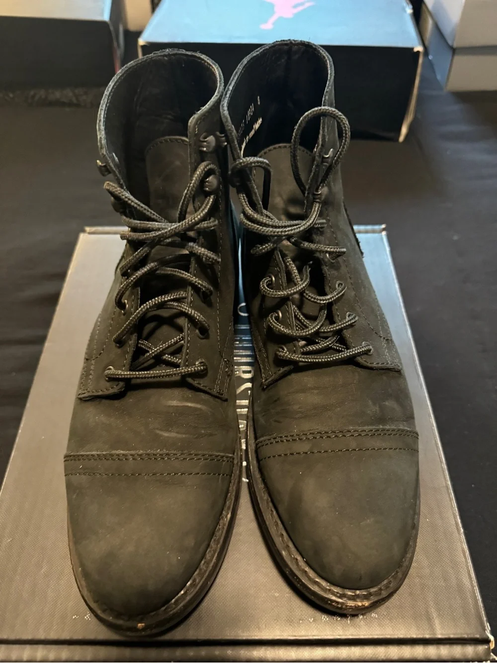 Thursday Boots Black Matte Captain Mens Size 9